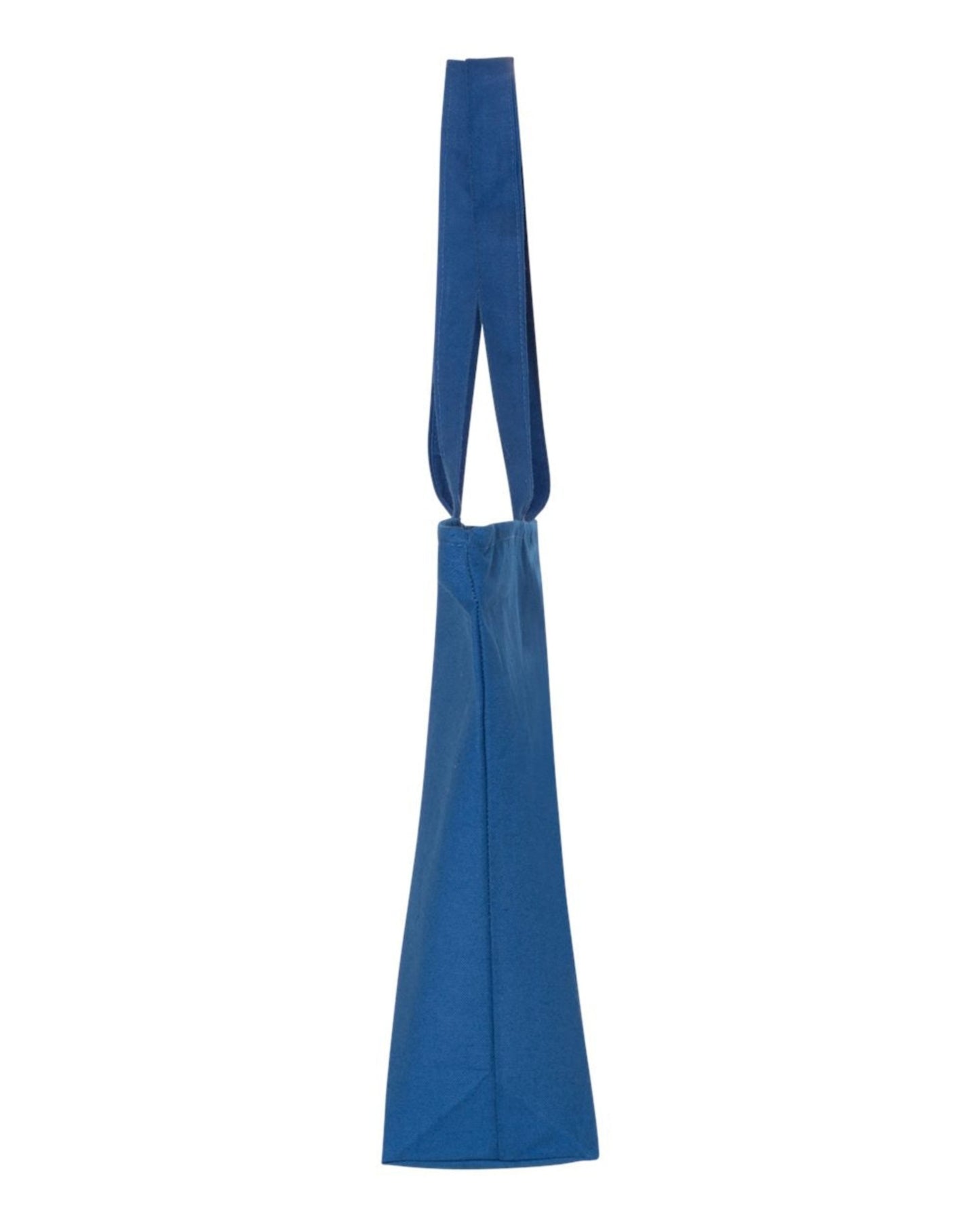 confidential zip tote (blue+cream)